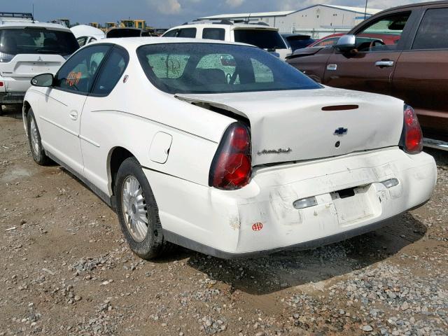 2G1WW15E429106360 - 2002 CHEVROLET MONTE CARL თეთრი ფოტო 3