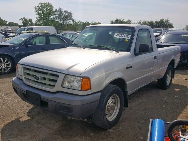 1FTYR10D22PA06121 - 2002 FORD RANGER SILVER photo 2