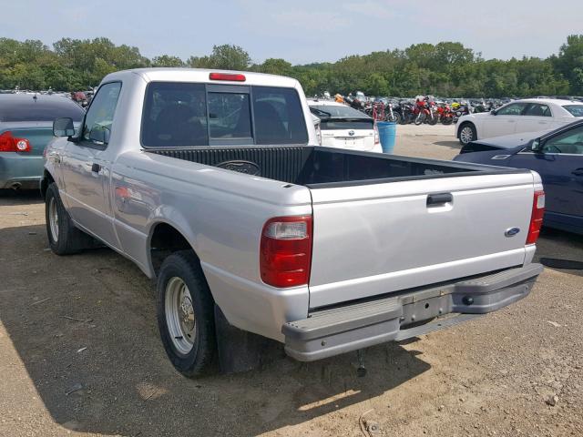 1FTYR10D22PA06121 - 2002 FORD RANGER SILVER photo 3