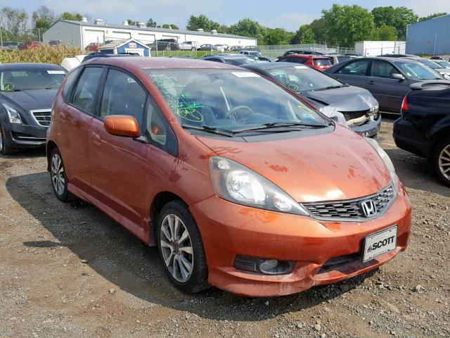 JHMGE8H58CC016575 - 2012 HONDA FIT SPORT ORANGE photo 1