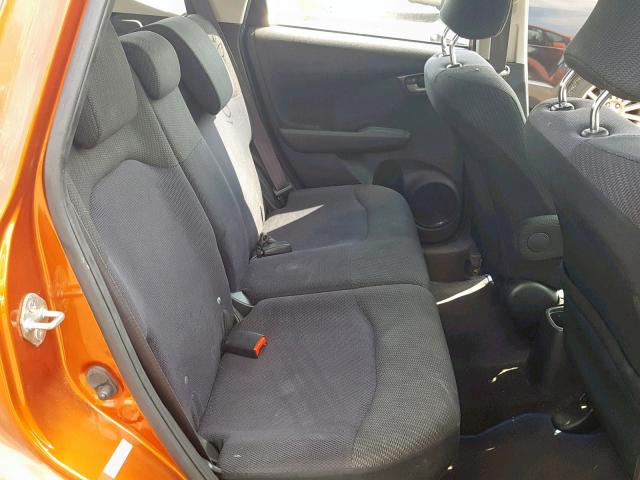 JHMGE8H58CC016575 - 2012 HONDA FIT SPORT ORANGE photo 6