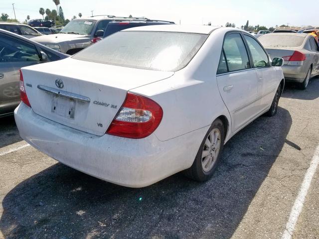 4T1BF32K63U056282 - 2003 TOYOTA CAMRY LE WHITE photo 4