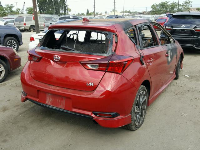 JTNKARJE9GJ521660 - 2016 TOYOTA SCION IM RED photo 4