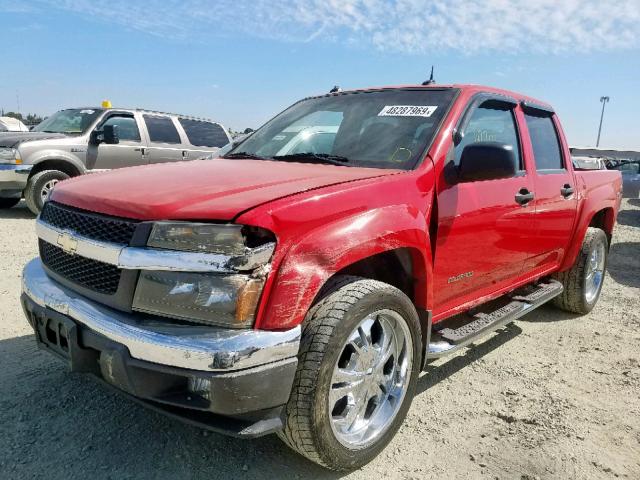 1GCDS136758115706 - 2005 CHEVROLET COLORADO RED photo 2