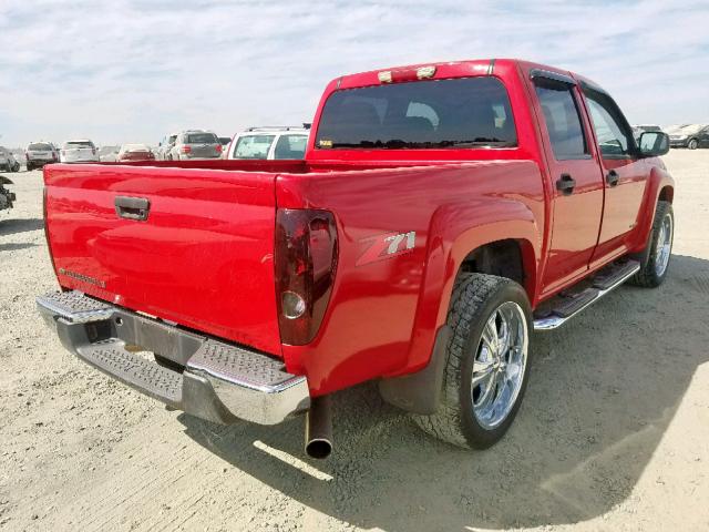 1GCDS136758115706 - 2005 CHEVROLET COLORADO RED photo 4