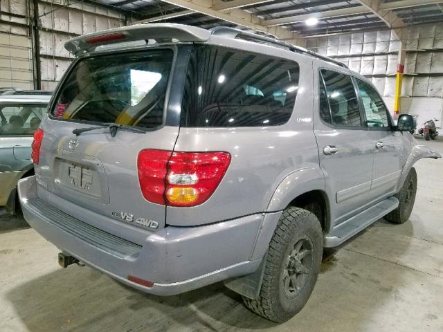 5TDBT48A21S044469 - 2001 TOYOTA SEQUOIA LI GRAY photo 4