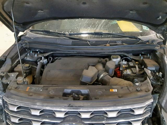 1FM5K7F88GGA42354 - 2016 FORD EXPLORER L GREEN photo 7