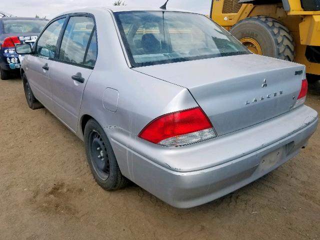 JA3AJ26E43U021722 - 2003 MITSUBISHI LANCER ES SILVER photo 3