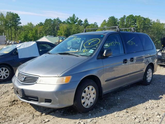 2HKRL1852YH013576 - 2000 HONDA ODYSSEY LX BLUE photo 2