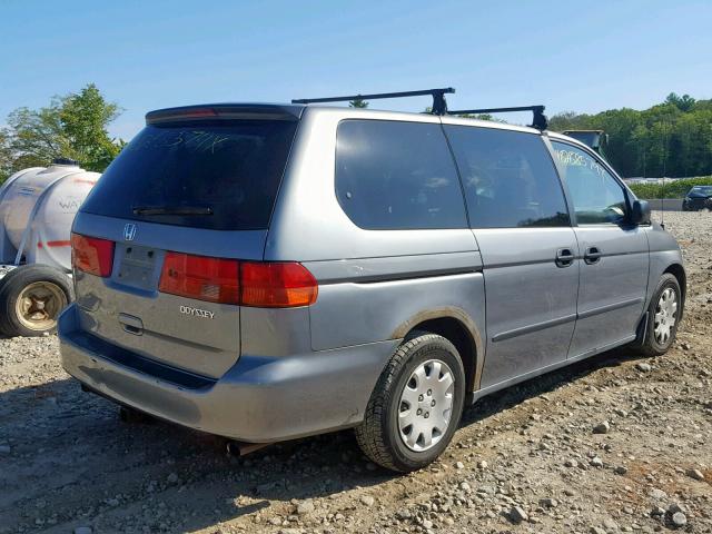 2HKRL1852YH013576 - 2000 HONDA ODYSSEY LX BLUE photo 4