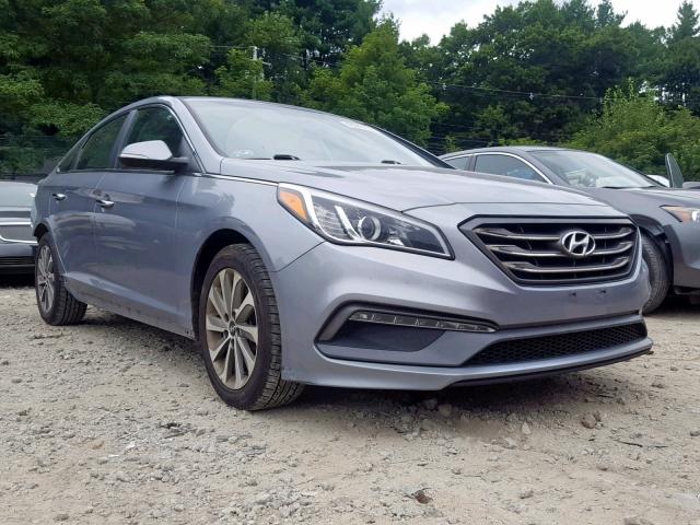 5NPE34AF3FH253526 - 2015 HYUNDAI SONATA SPO GRAY photo 1