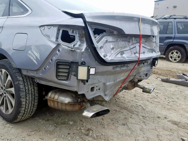 5NPE34AF3FH253526 - 2015 HYUNDAI SONATA SPO GRAY photo 9