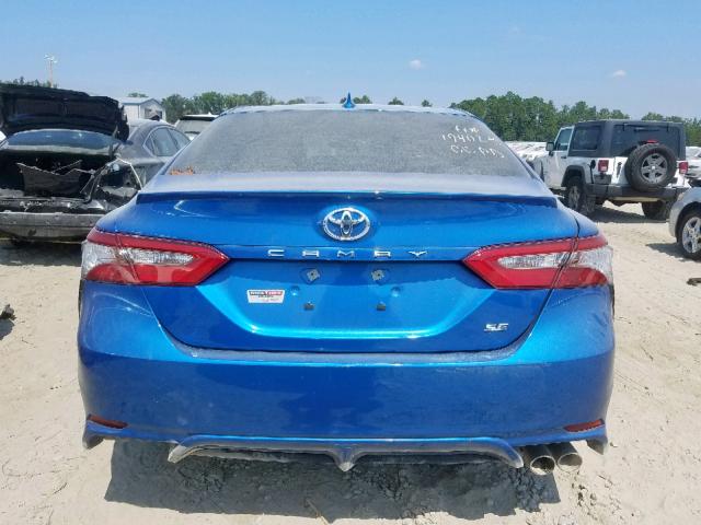 4T1B11HK1KU178394 - 2019 TOYOTA CAMRY L BLUE photo 9