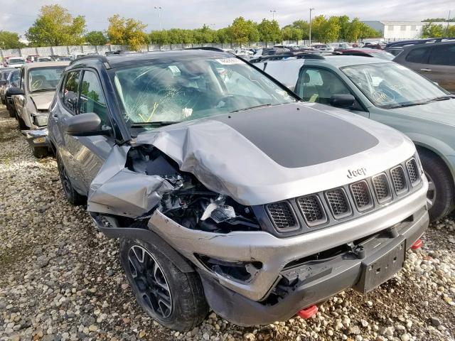 3C4NJDDB5KT681977 - 2019 JEEP COMPASS TR GRAY photo 1