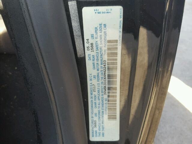 3VWBK31C64M422433 - 2004 VOLKSWAGEN NEW BEETLE Qara foto 10