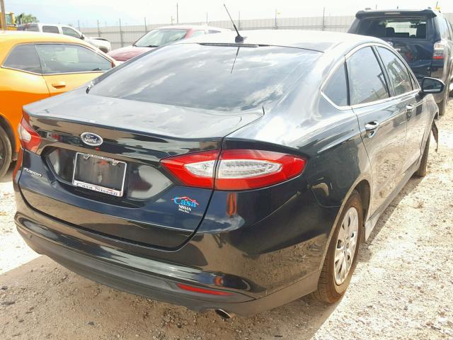 3FA6P0G73ER298260 - 2014 FORD FUSION S BLACK photo 4