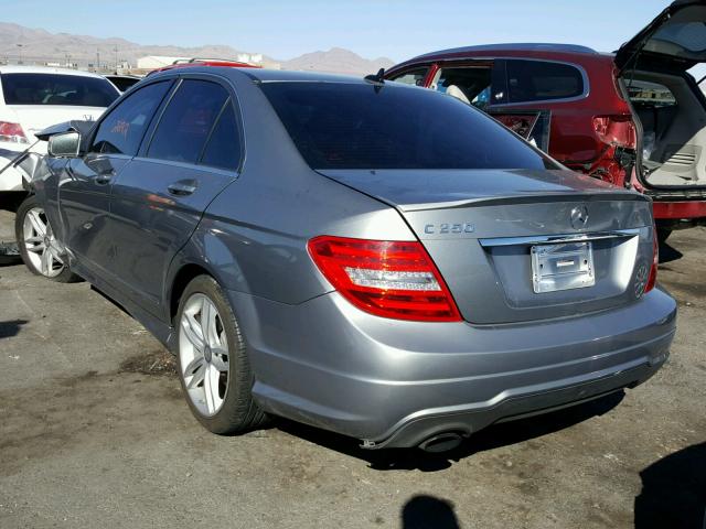 WDDGF4HB2DR278917 - 2013 MERCEDES-BENZ C 250 GRAY photo 3