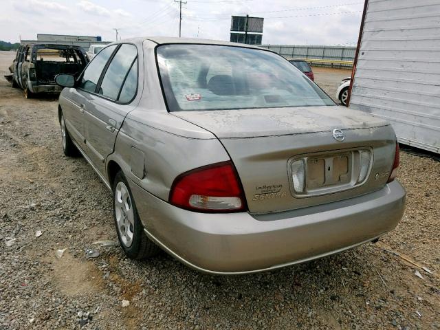 3N1CB51D73L702929 - 2003 NISSAN SENTRA XE SILVER photo 3