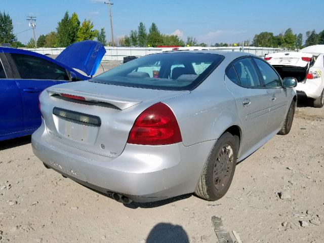 2G2WP522141348406 - 2004 PONTIAC GRAND PRIX SILVER photo 4