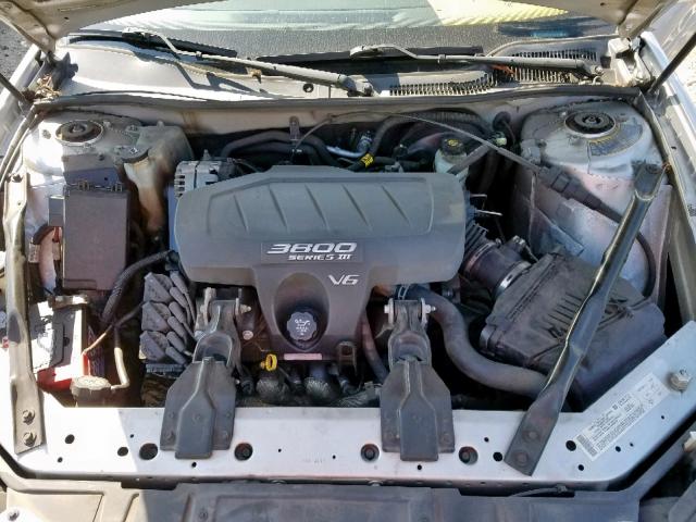 2G2WP522141348406 - 2004 PONTIAC GRAND PRIX SILVER photo 7