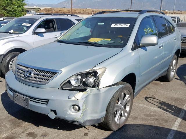 JTJHW31U382070111 - 2008 LEXUS RX 400H SILVER photo 2