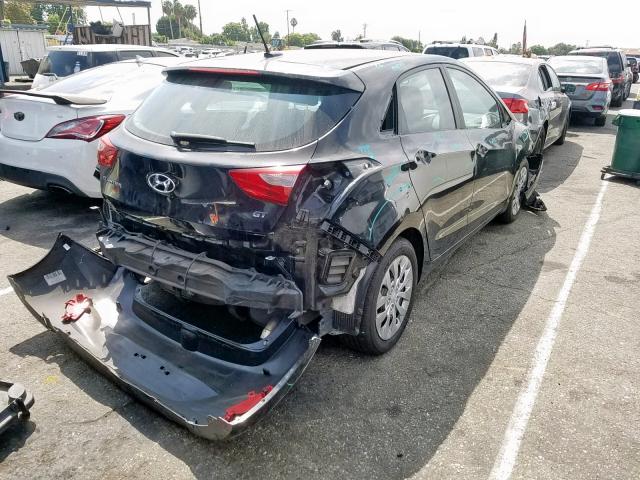 KMHD35LH5GU322977 - 2016 HYUNDAI ELANTRA GT BLACK photo 4