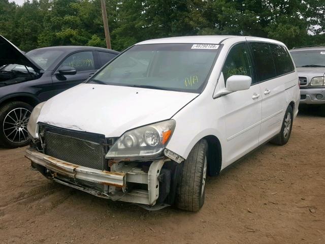 5FNRL38207B052858 - 2007 HONDA ODYSSEY LX WHITE photo 2