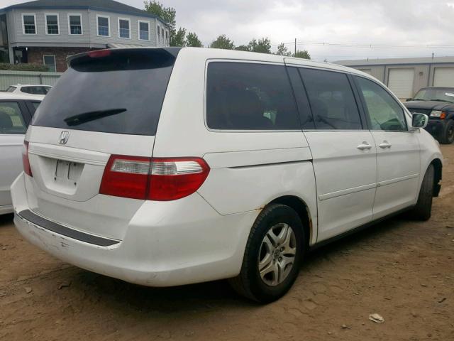 5FNRL38207B052858 - 2007 HONDA ODYSSEY LX WHITE photo 4