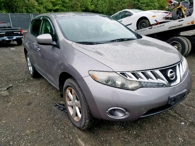 JN8AZ18U79W010904 - 2009 NISSAN MURANO S GRAY photo 1