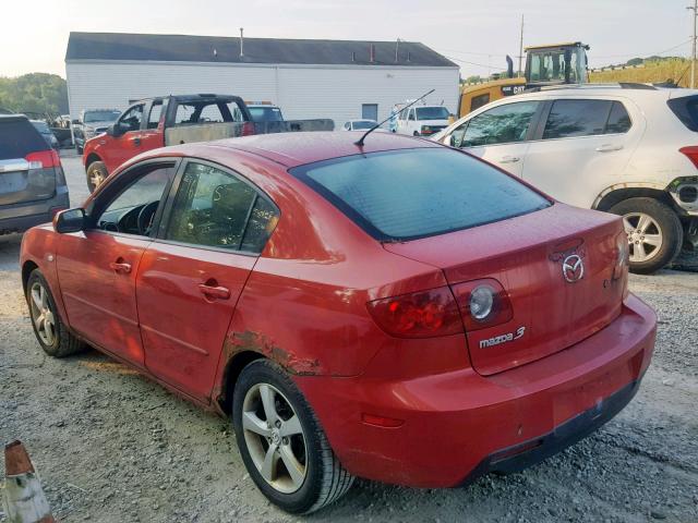 JM1BK12F451320188 - 2005 MAZDA 3 I RED photo 3