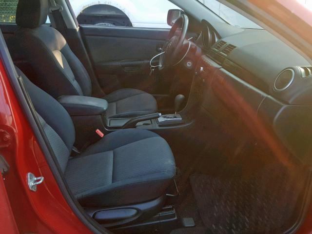 JM1BK12F451320188 - 2005 MAZDA 3 I RED photo 5