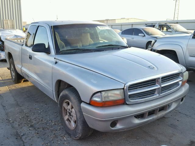 1B7GL22X51S147125 - 2001 DODGE DAKOTA SILVER photo 1