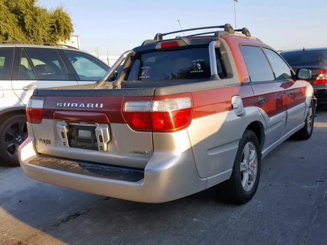 4S4BT62C237113417 - 2003 SUBARU BAJA SPORT BURGUNDY photo 4