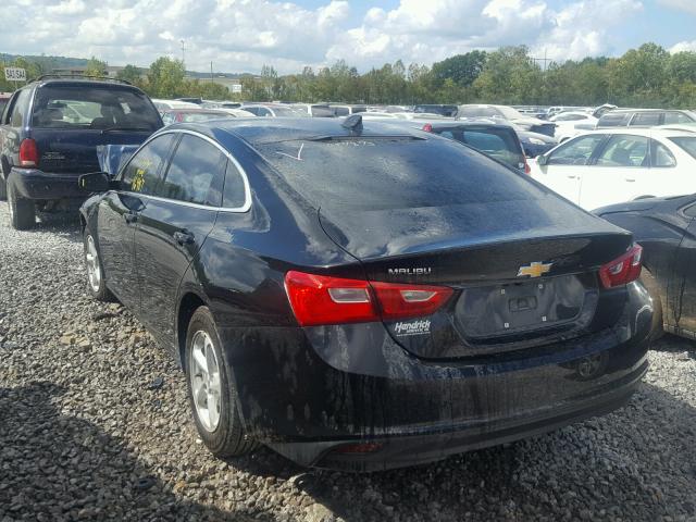1G1ZB5ST6HF223022 - 2017 CHEVROLET MALIBU LS შავი ფოტო 3