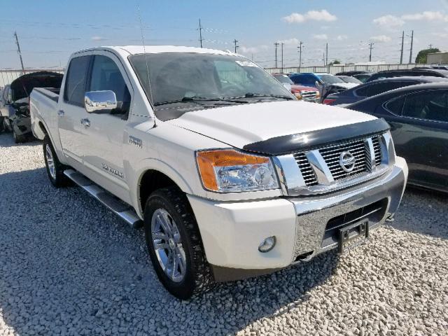 1N6BA0EC0EN506279 - 2014 NISSAN TITAN S WHITE photo 1