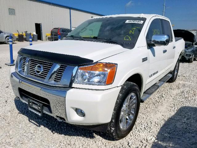 1N6BA0EC0EN506279 - 2014 NISSAN TITAN S WHITE photo 2