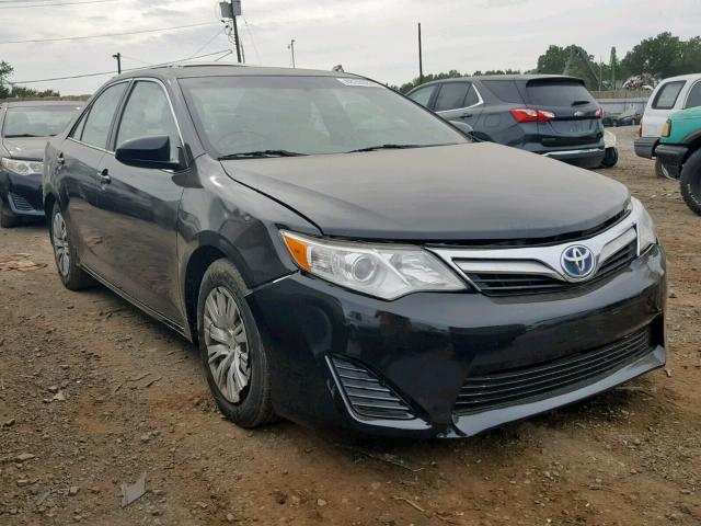 4T1BD1FK4EU120987 - 2014 TOYOTA CAMRY HYBR BLACK photo 1