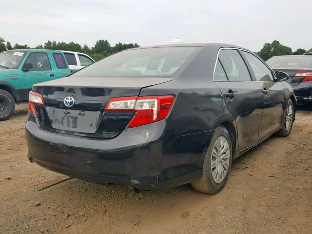 4T1BD1FK4EU120987 - 2014 TOYOTA CAMRY HYBR BLACK photo 4