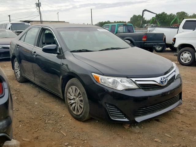 4T1BD1FK4EU097243 - 2014 TOYOTA CAMRY HYBR BLACK photo 1