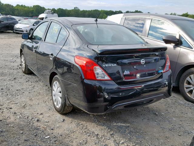 3N1CN7AP6FL909703 - 2015 NISSAN VERSA S BLACK photo 3