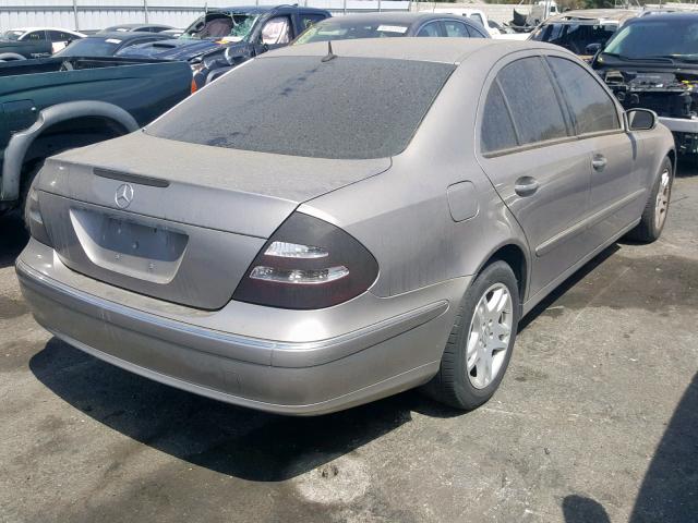 WDBUF65J33A327865 - 2003 MERCEDES-BENZ E 320 SILVER photo 4