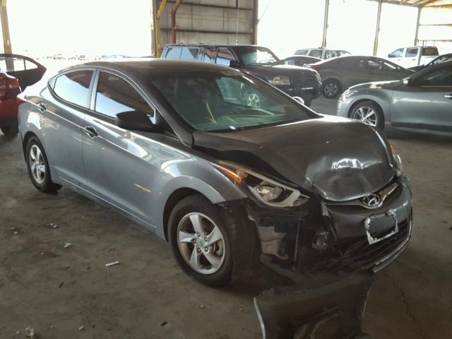 5NPDH4AE3EH501471 - 2014 HYUNDAI ELANTRA SE GRAY photo 1