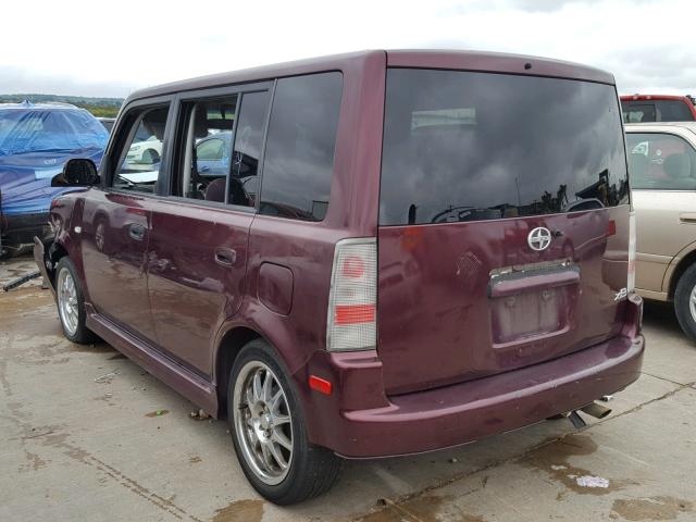 JTLKT324340140491 - 2004 TOYOTA SCION XB Bordeaux Foto 3