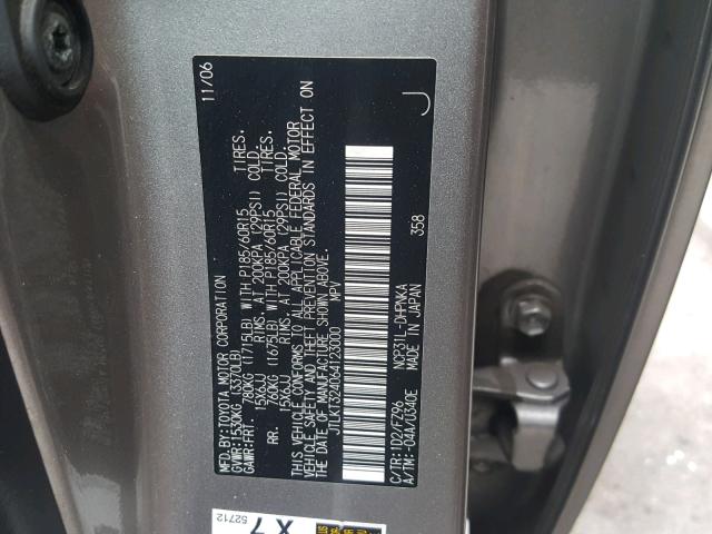 JTLKT324064123000 - 2006 TOYOTA SCION XB Қара фото 10