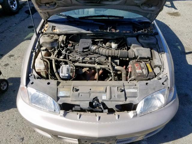 1G1JC524817270958 - 2001 CHEVROLET CAVALIER B GOLD photo 7