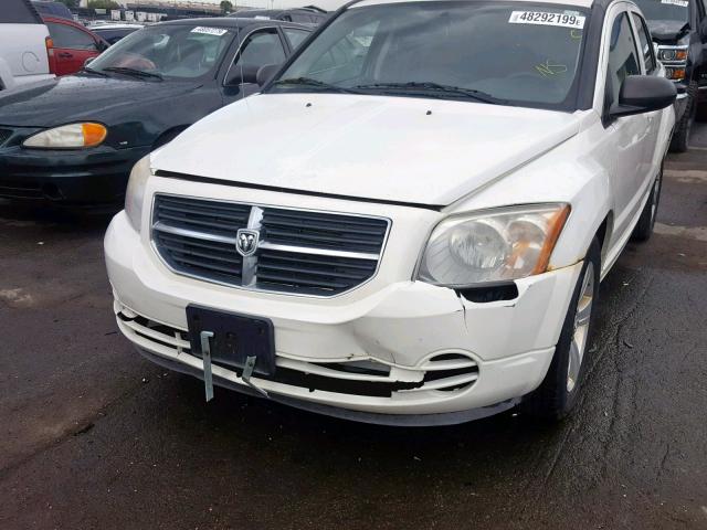 1B3CB4HA5AD552603 - 2010 DODGE CALIBER SX WHITE photo 2