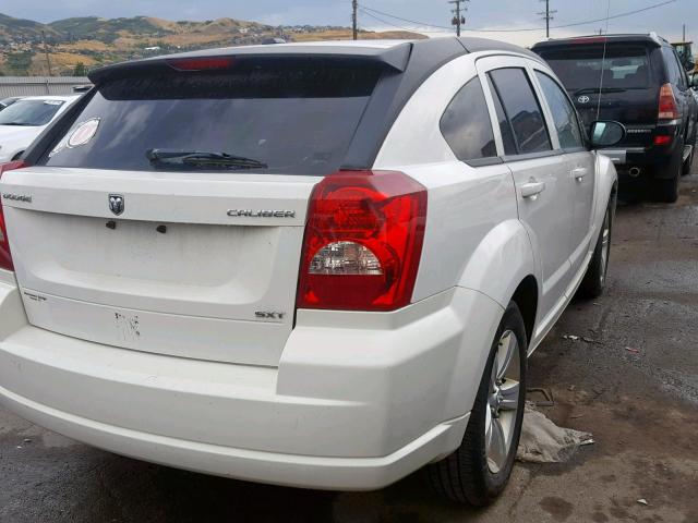 1B3CB4HA5AD552603 - 2010 DODGE CALIBER SX WHITE photo 4