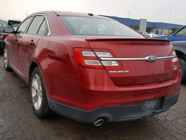 1FAHP2H88FG101734 - 2015 FORD TAURUS SEL RED photo 3