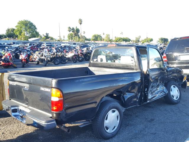 4TANL42N0WZ054136 - 1998 TOYOTA TACOMA BLACK photo 4