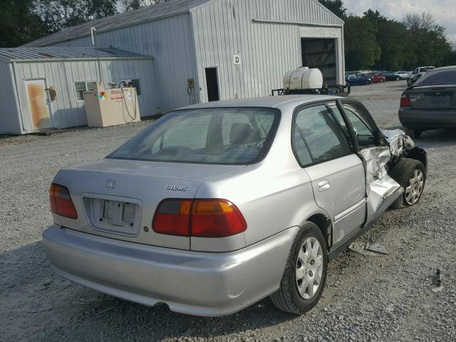 2HGEJ6610YH595012 - 2000 HONDA CIVIC BASE Արծաթագույն լուսանկար 4